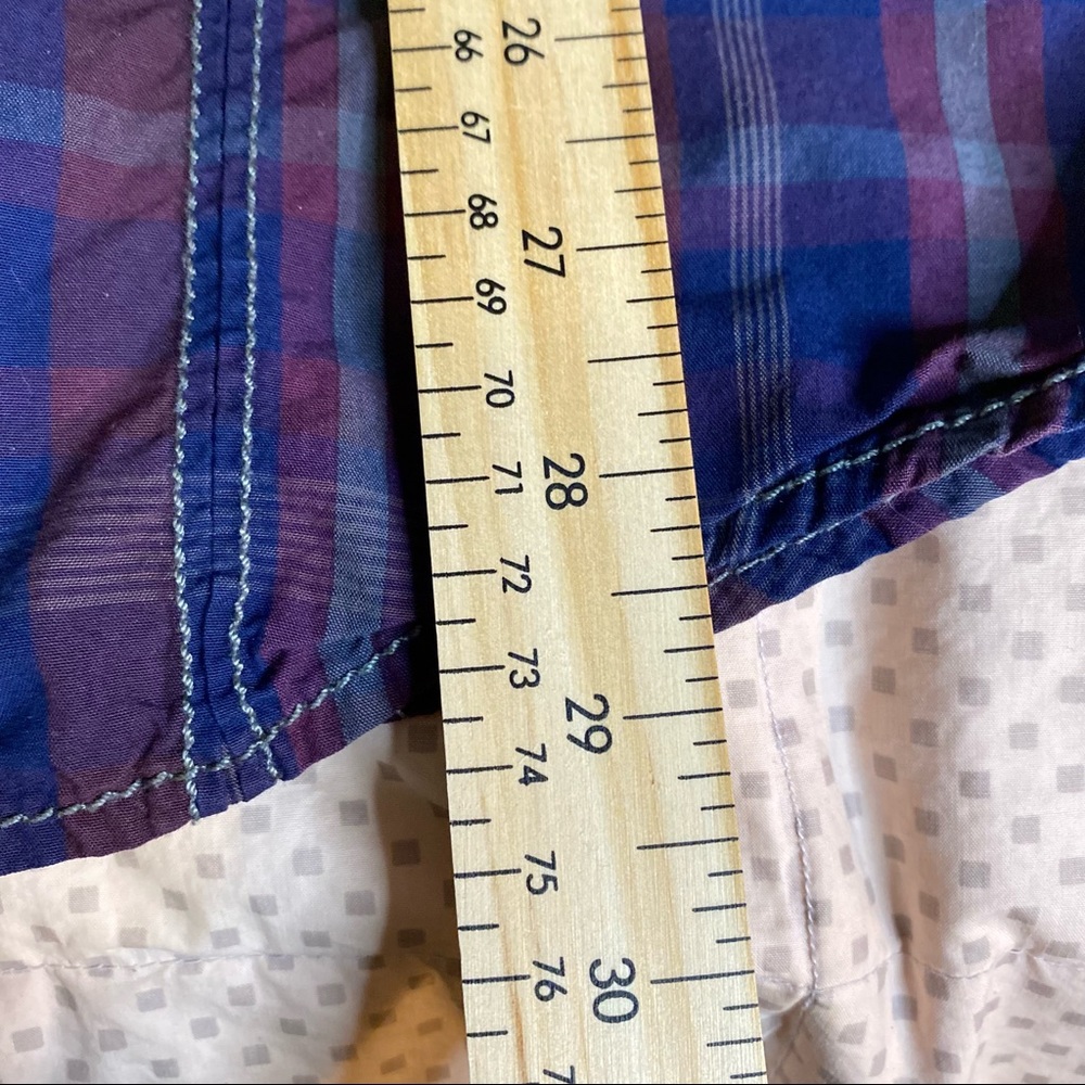 INC Men’s Shirt Western Snap Multi-Colour Plaid Size X-Large - Picture 9 of 10